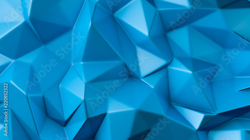 Blue crystal background..3d illustration, 3d rendering.