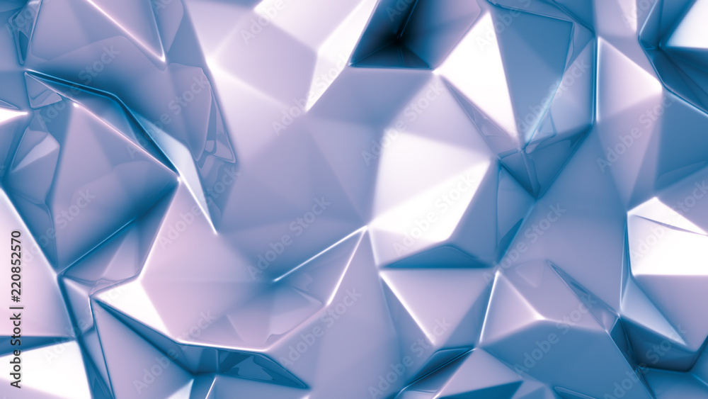 Purple crystal background. 3d illustration, 3d rendering.
