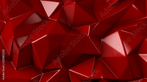 Stylish red crystal background..3d illustration  3d rendering.