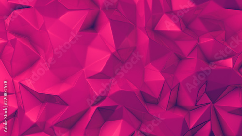 Glamorous pink crystal background..3d illustration, 3d rendering.