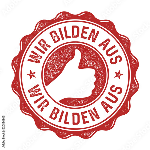 Wir bilden aus Stempel