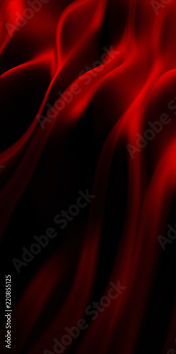 Luxurious red drapery fabric background. 3d illustration, 3d rendering.