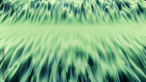 Luxury green drapery fabric background. 3d illustration  3d rendering.