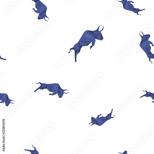 Polymath Cryptocurrency Coin Sign Seamless Pattern