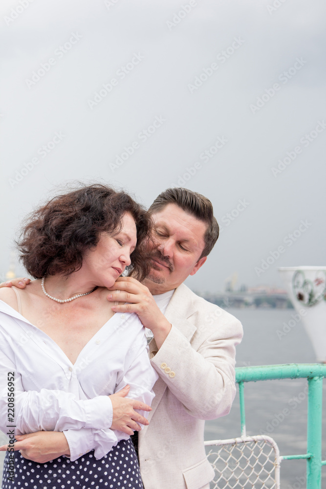 middle-aged couple hugs feelings emotion sensual true love middle-aged couple hugs feelings emotion sensual true love