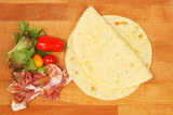 Ingredients for a piadini