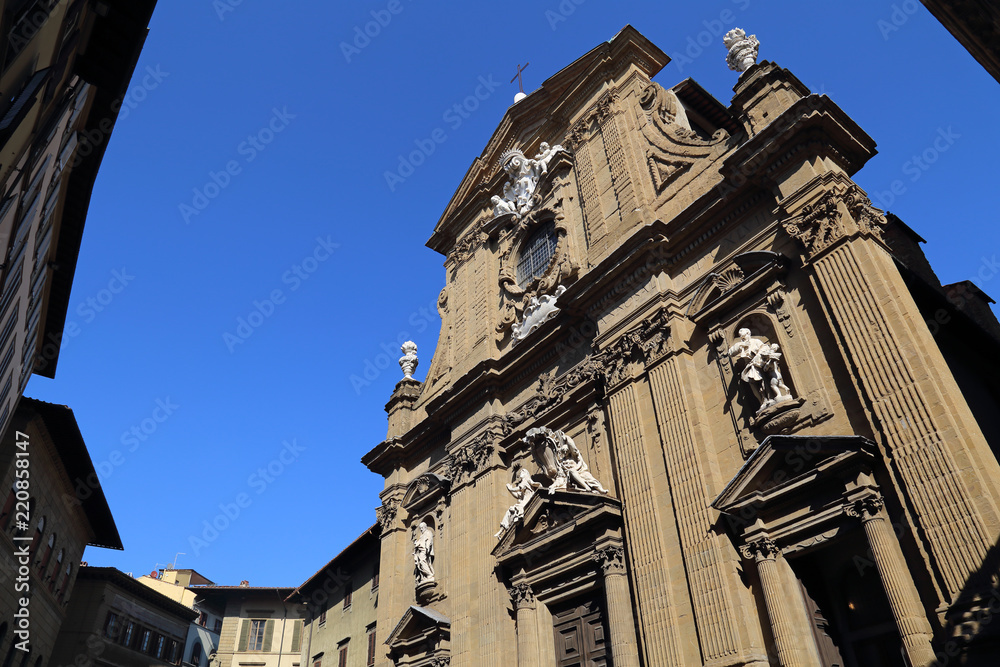 Baroque church in Florence, Italy