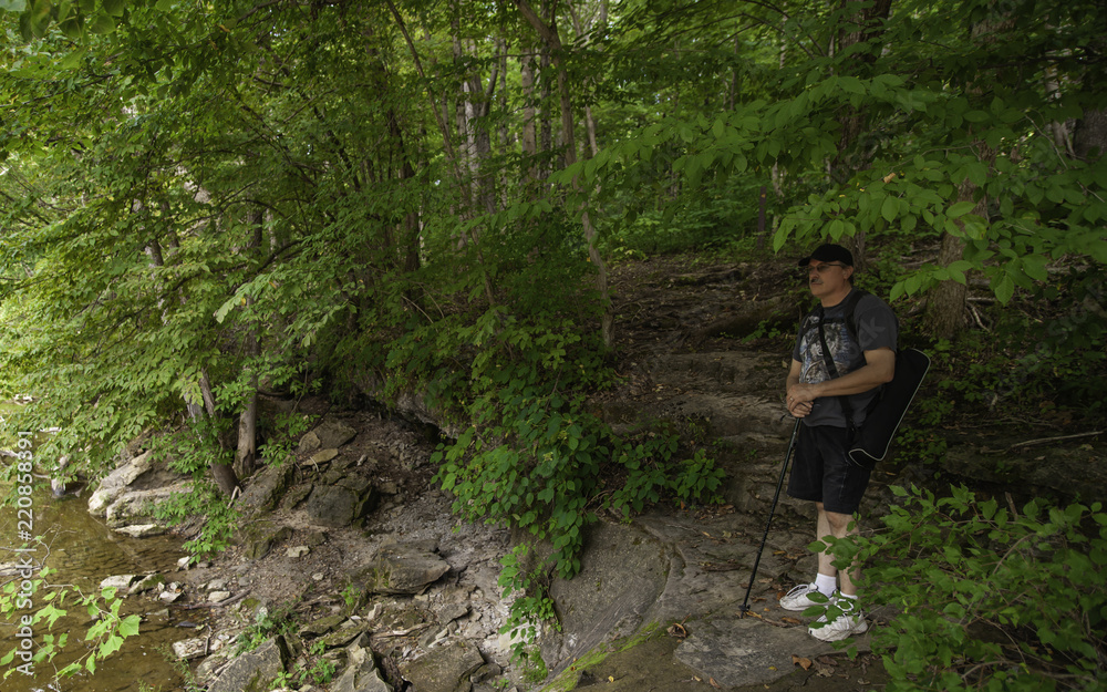 Hiker on the Rocks