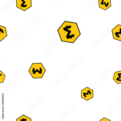 SmartCash Cryptocurrency Coin Sign Seamless Pattern
