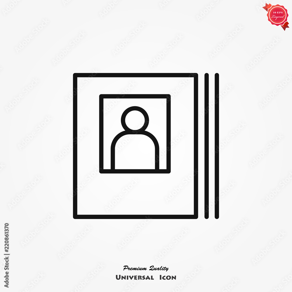 Album icon vector Album icon vector
