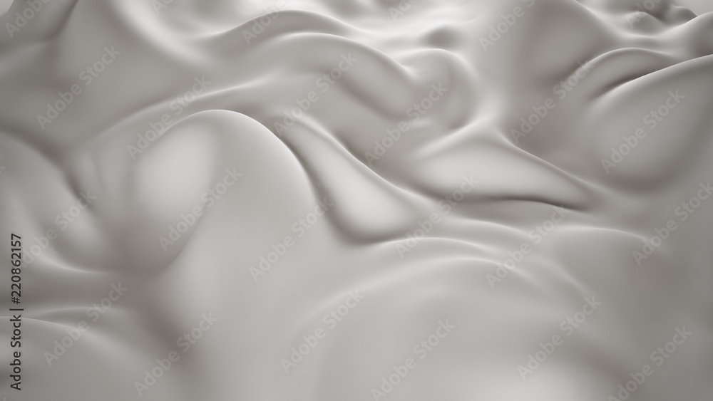 Obraz premium White abstract background, 3d illustration, 3d rendering.