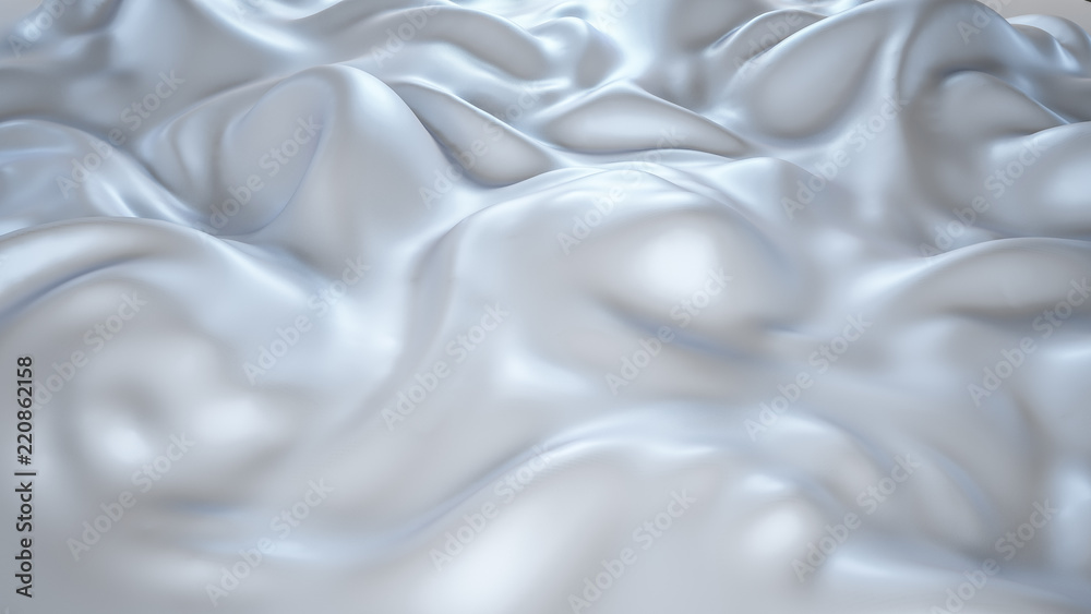 Obraz premium White abstract background, 3d illustration, 3d rendering.