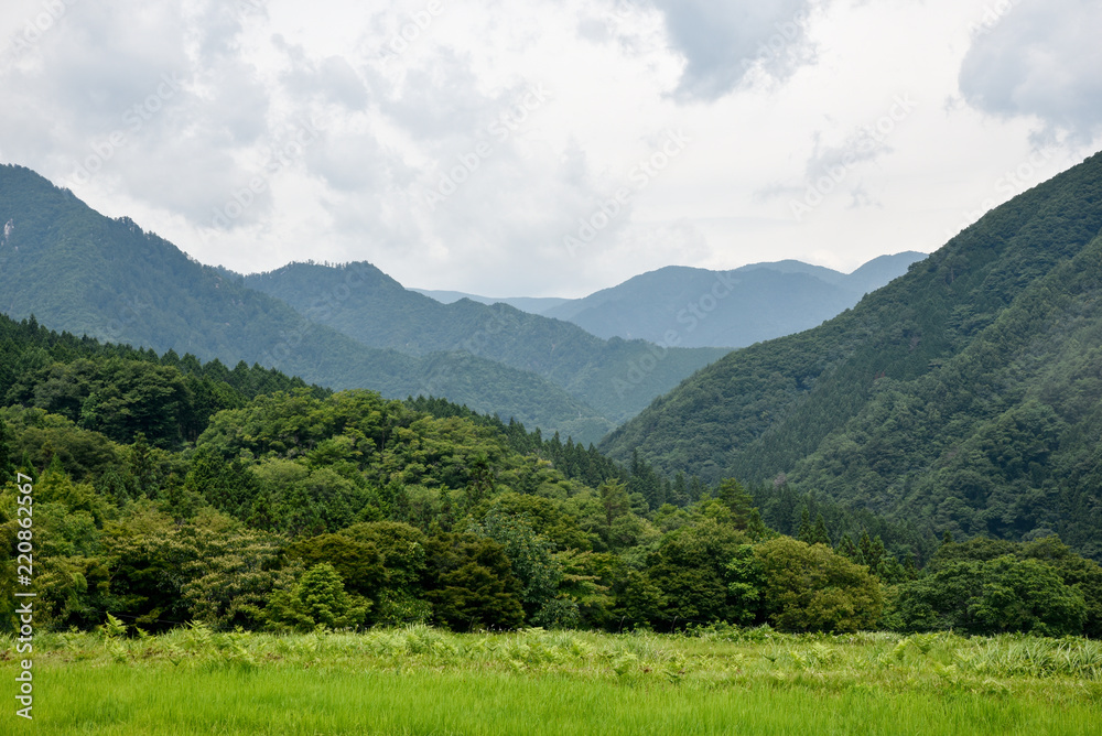 mountain landscape in central japan