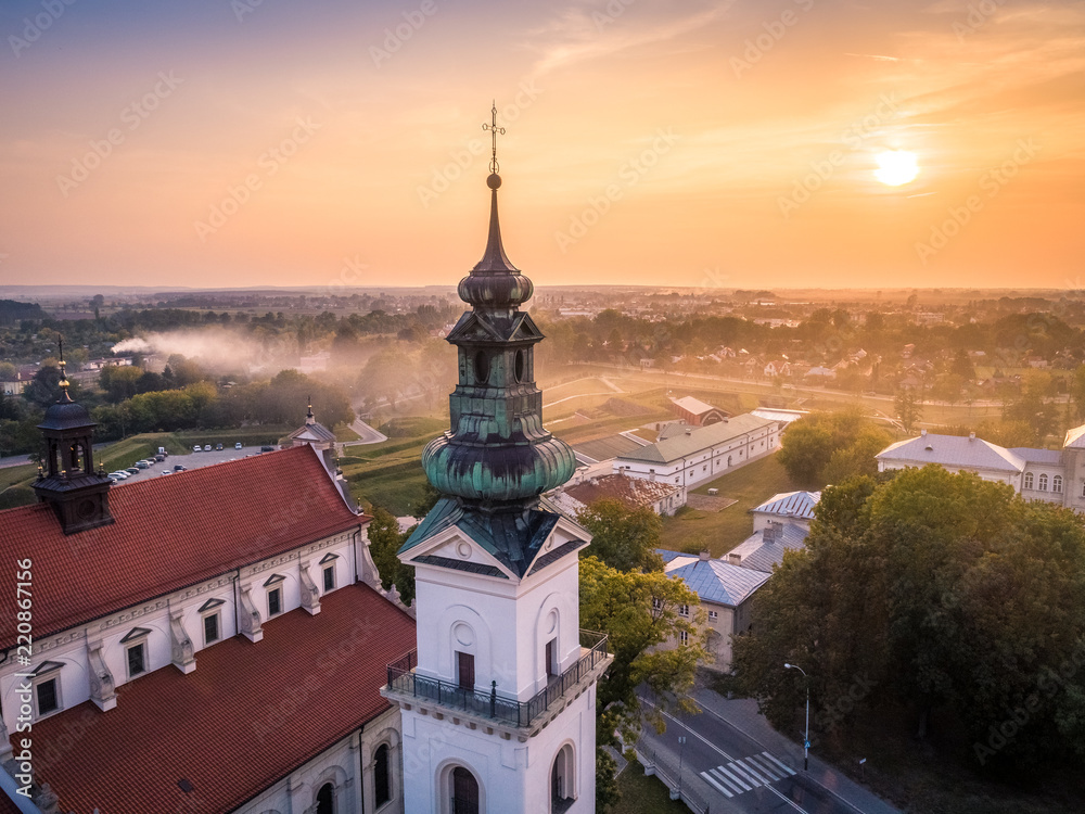 Obraz premium Lubelskie lato z lotu ptaka