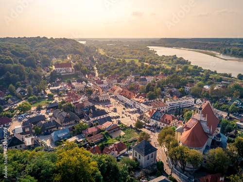 Obraz na płótnie Lubelskie lato z lotu ptaka w salonie