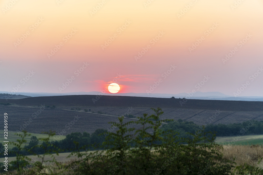 Rural sunset 