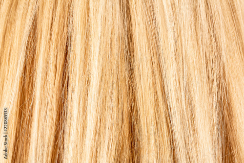 Silk blonde hair