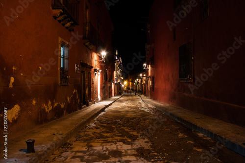 Street at nigh in San Miguel