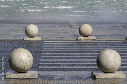 storm on the waterfront