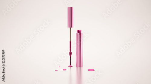 Lip gloss on a white background