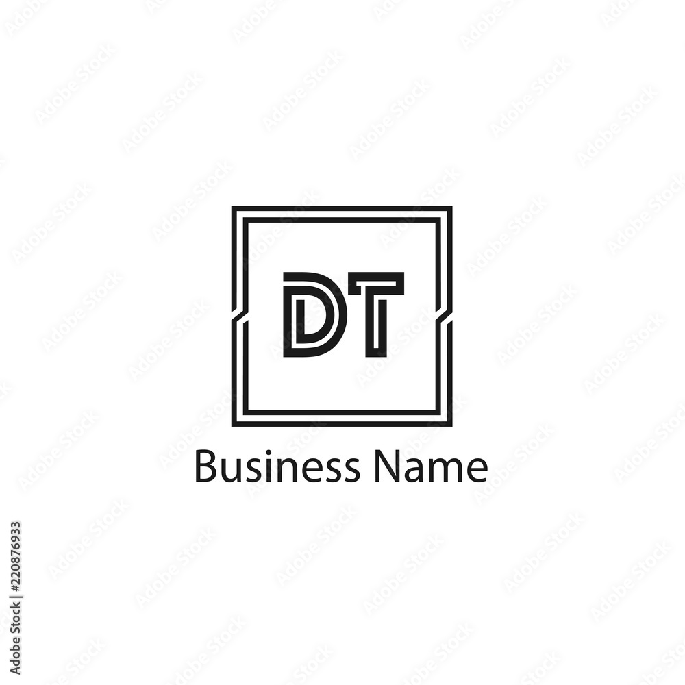 Initial Letter DT Logo Template Design Initial Letter DT Logo Template Design