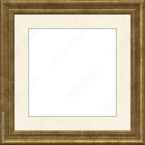 Quadro su tela dunkler holz bilderrahmen dark wooden frame passepartout