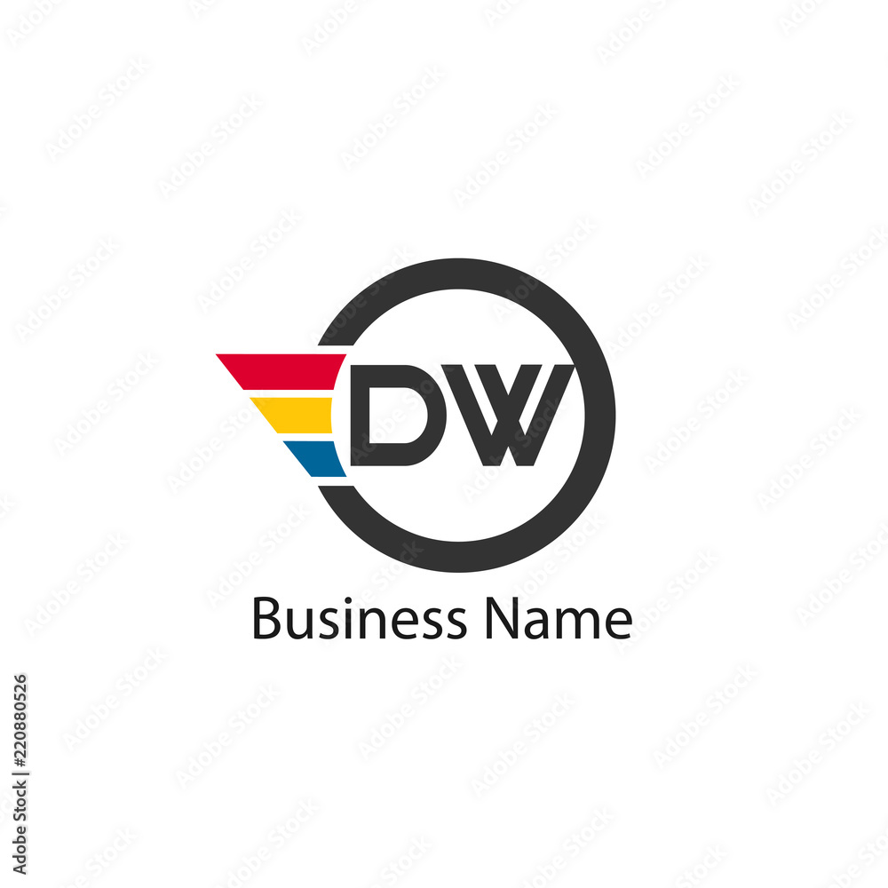 Initial Letter DW Logo Template Design Initial Letter DW Logo Template Design