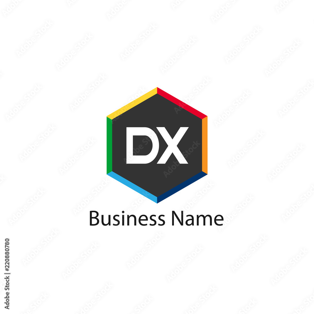 Initial Letter DX Logo Template Design Initial Letter DX Logo Template Design
