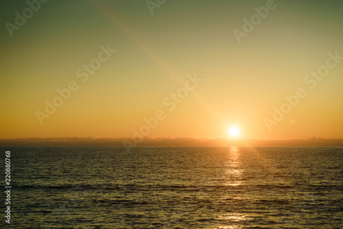 Sunset or sunrise over sea surface © anetlanda