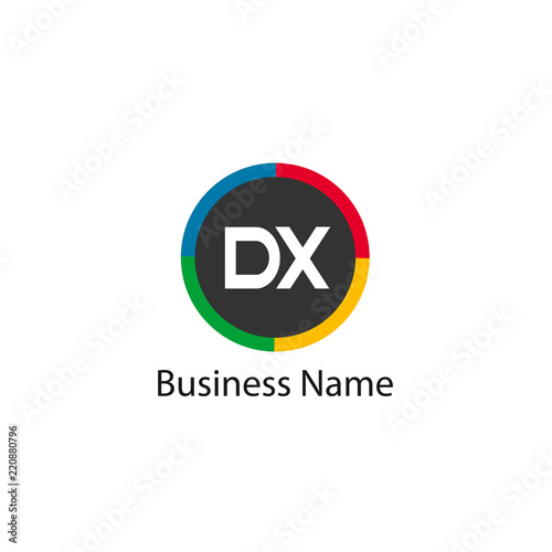 Free Download Initial Letter DX Logo Template Design - GFXLoad