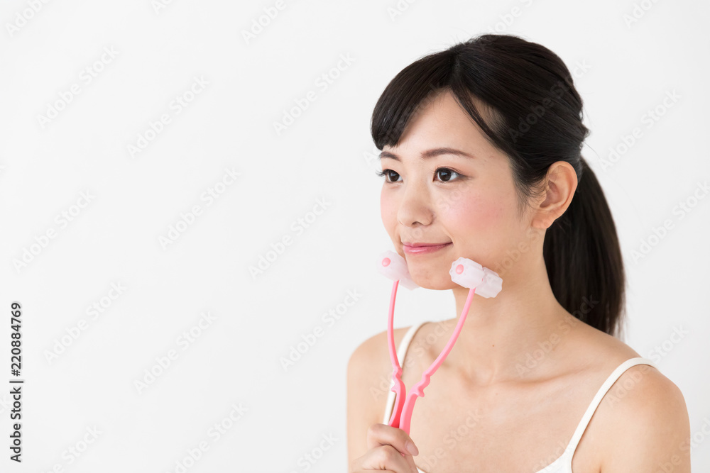 attractive asian woman beauty image on white background attractive asian woman beauty image on white background