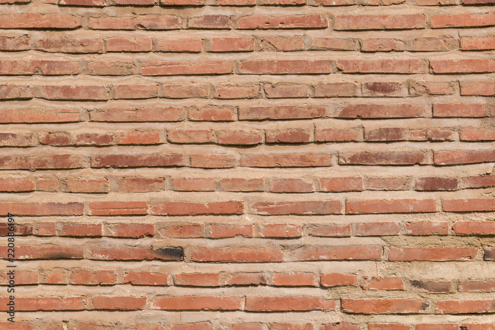 Red Brick Wall Background