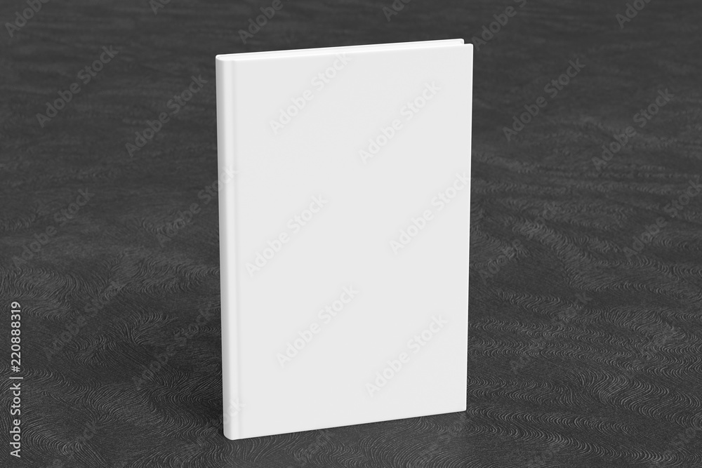 Fototapeta premium Verical blank book cover mockup