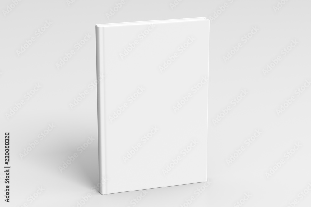 Naklejka premium Verical blank book cover mockup