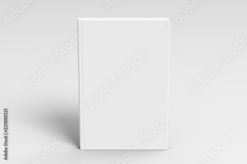 Verical blank book cover mockup photo