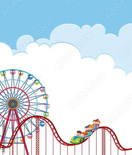 A roller coaster template