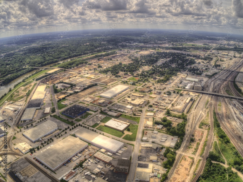 Fototapeta premium Kansas City is a large City in the Midwest