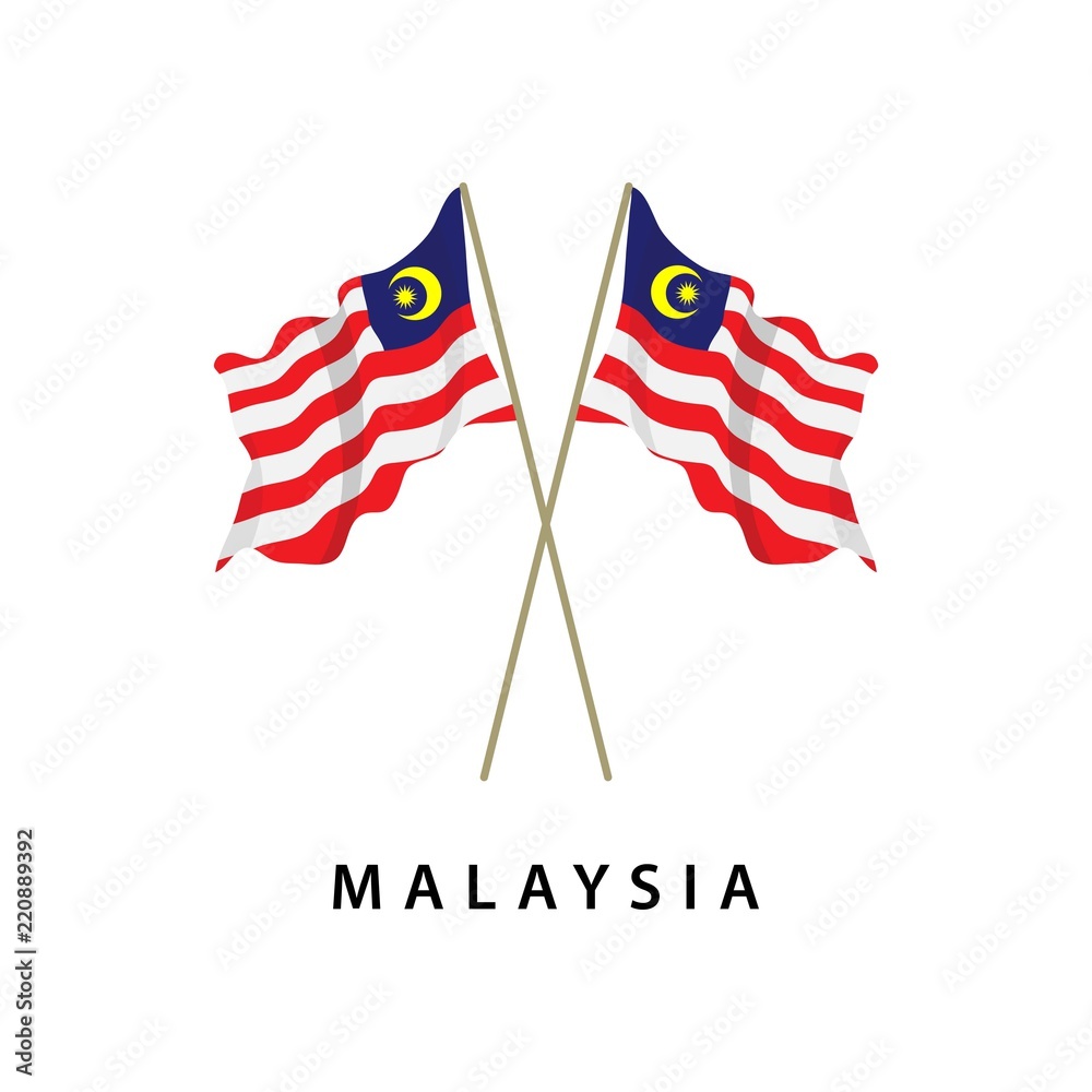 Malaysia Flag Vector Template Design Illustration Stock Vector Adobe Stock Malaysia Flag Vector Template Design Illustration Stock Vector Adobe Stock