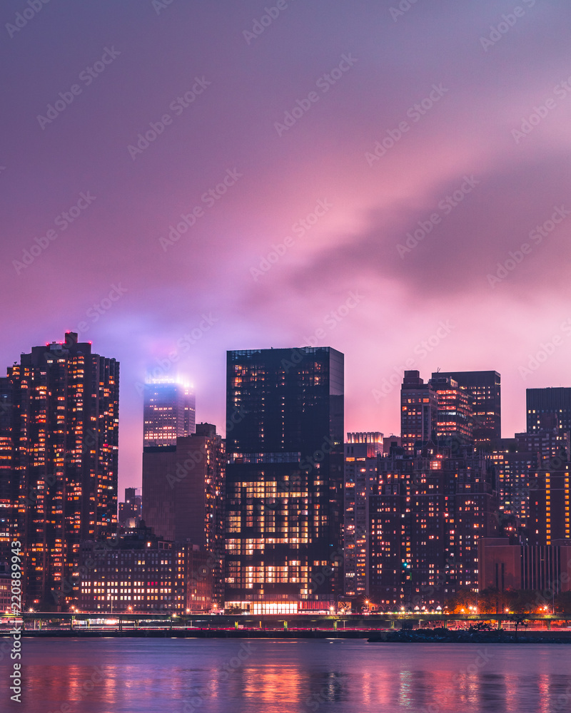 NYC Foggy Skyline