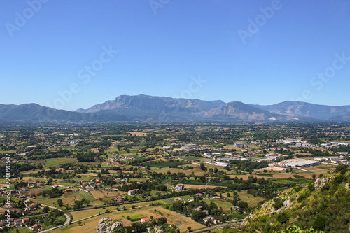 Landscape of hills and valleys viewed from Montecassino © GVictoria