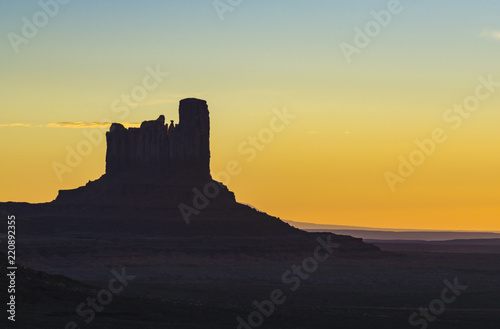 beautiful Monument valley on the sunny day.
