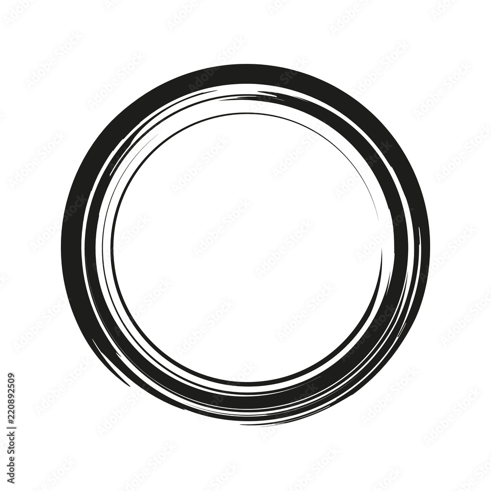 vector brush strokes circles of paint on white background. Ink hand drawn paint brush circle. Logo, label design element vector illustration. Black abstract circle. Frame. vector brush strokes circles of paint on white background. Ink hand drawn paint brush circle. Logo, label design element vector illustration. Black abstract circle. Frame.