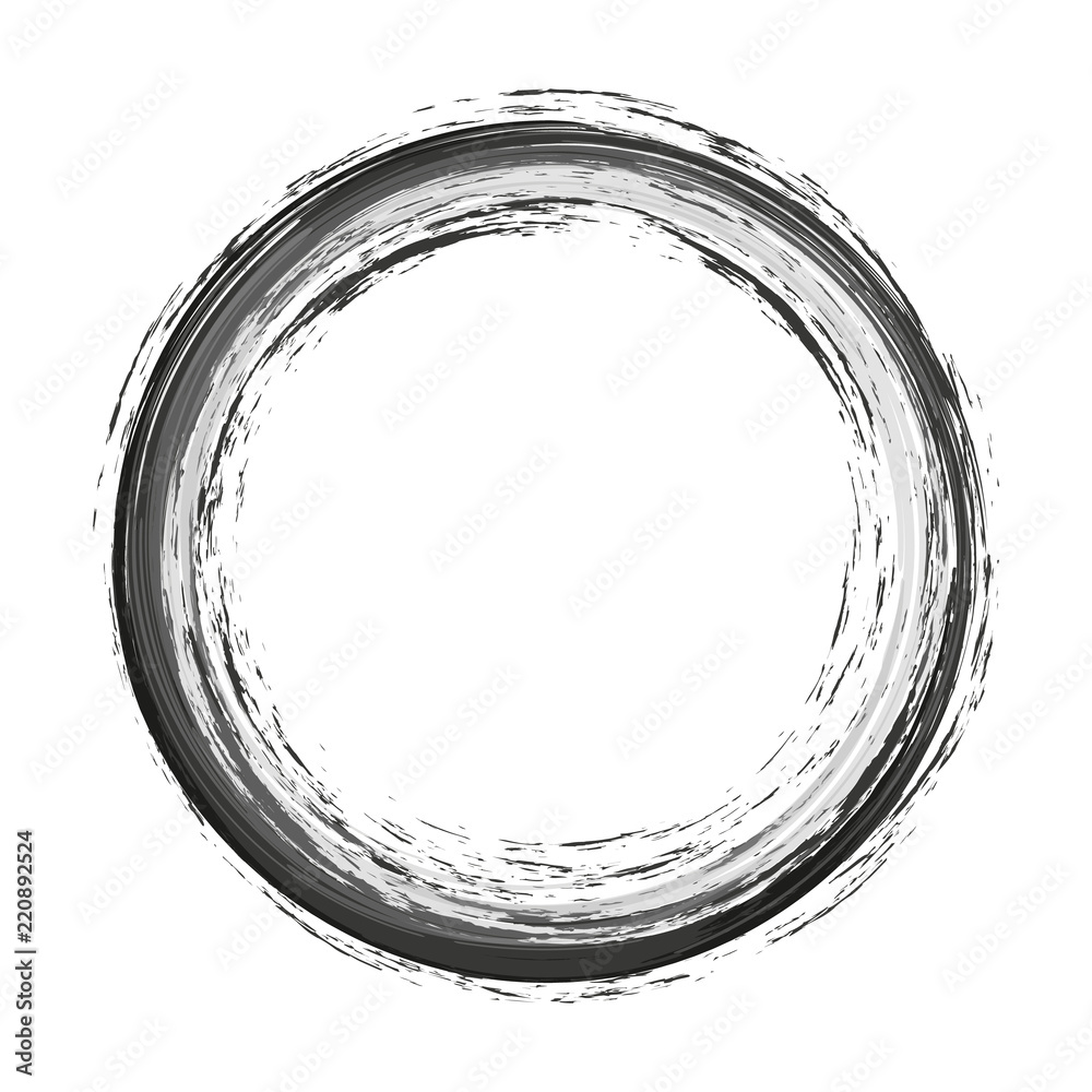 vector brush strokes circles of paint on white background. Ink hand drawn paint brush circle. Logo, label design element vector illustration. Black abstract circle. Frame. vector brush strokes circles of paint on white background. Ink hand drawn paint brush circle. Logo, label design element vector illustration. Black abstract circle. Frame.
