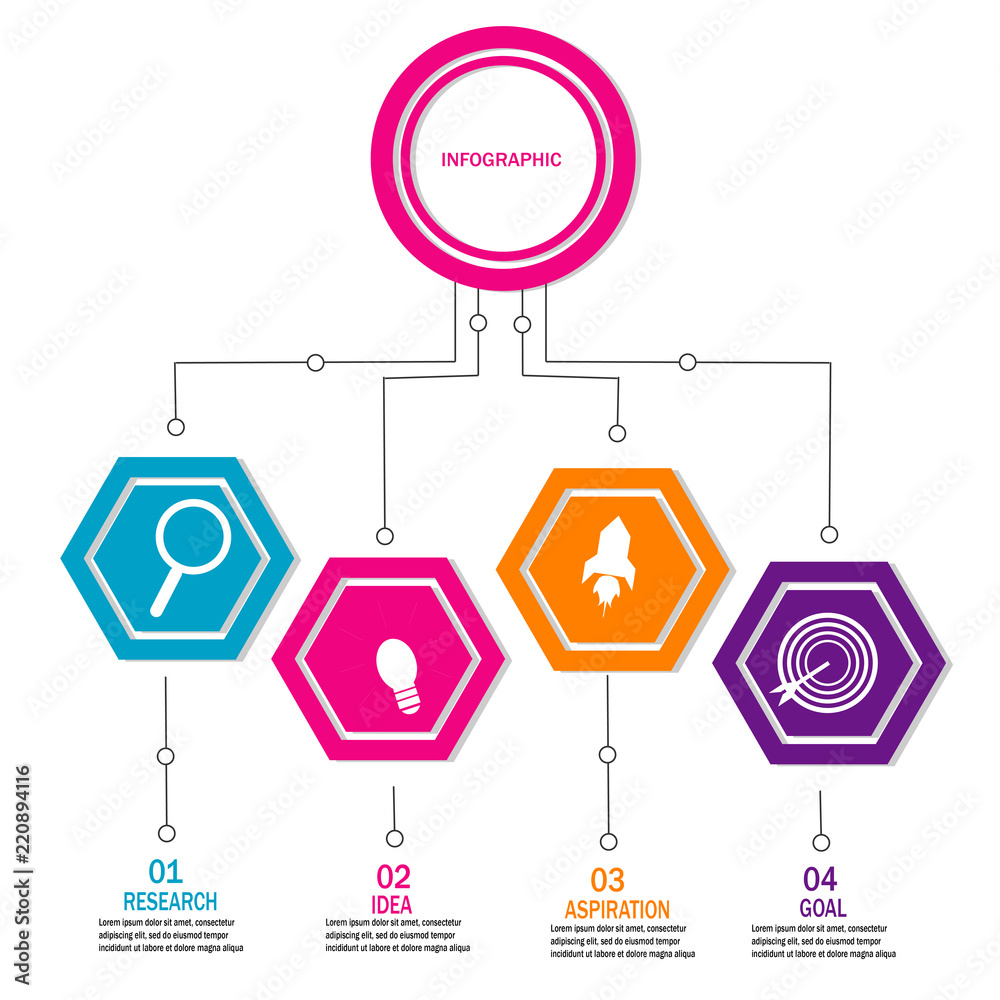modern timeline infographic element template vector