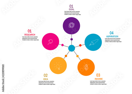 modern timeline infographic element template vector