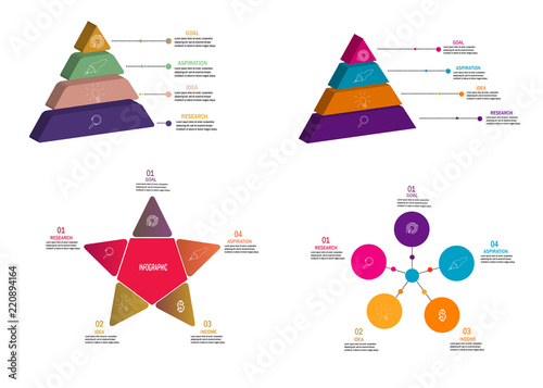 modern timeline infographic element template vector