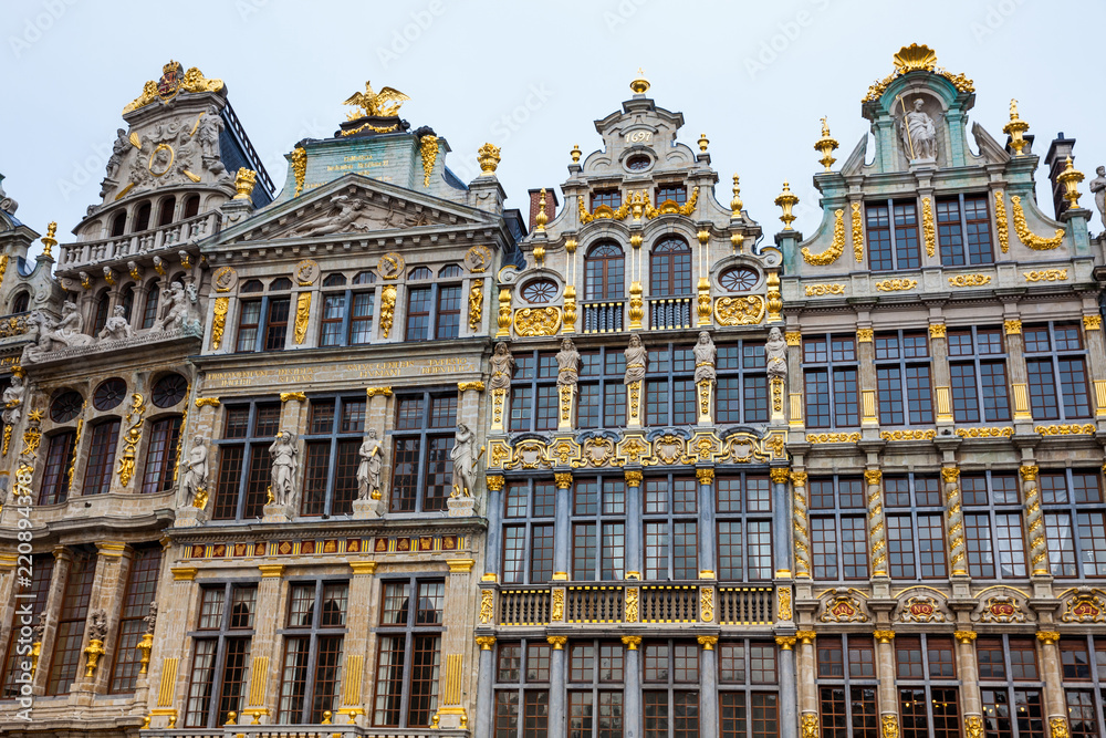 Historical guild houses of the Grand Place in Brussels