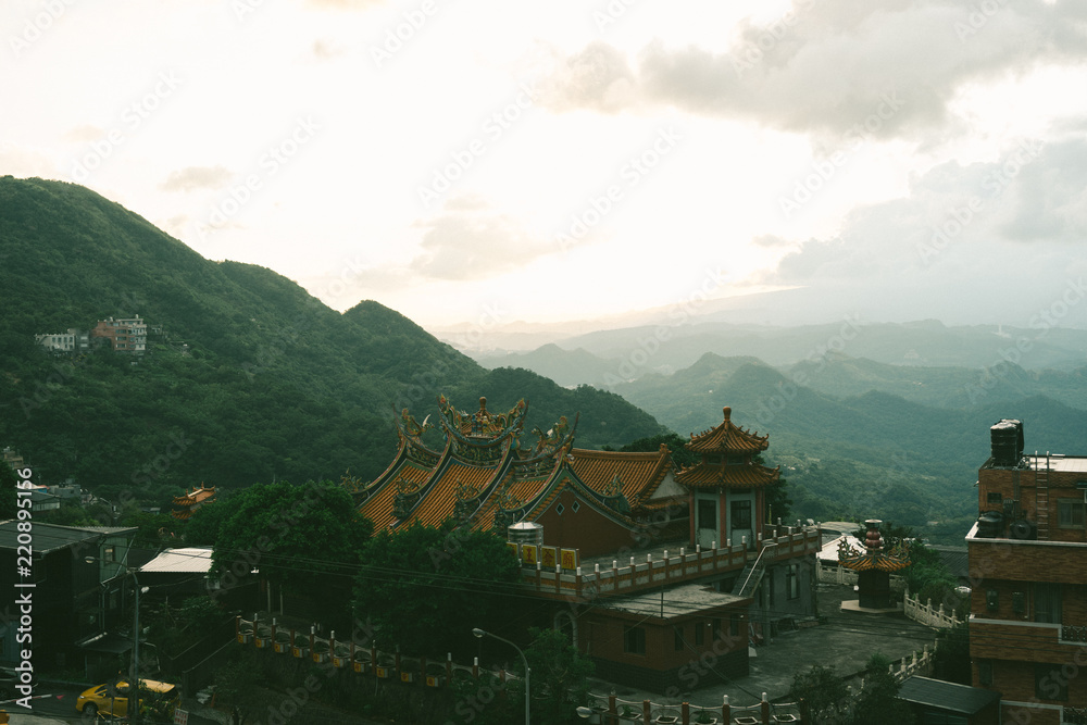 Fototapeta premium Taipei Taiwan Temple Monk Religion Buddha