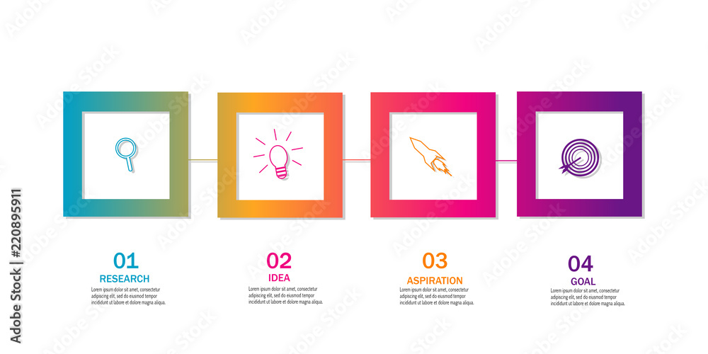 Modern infographic timeline element template vector Modern infographic timeline element template vector