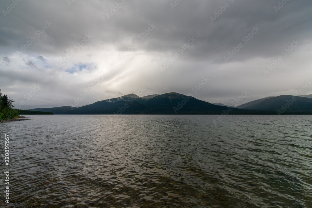 Quiet Lake Is A Remote Lake Along The South Canol Road, Yukon, Canada.